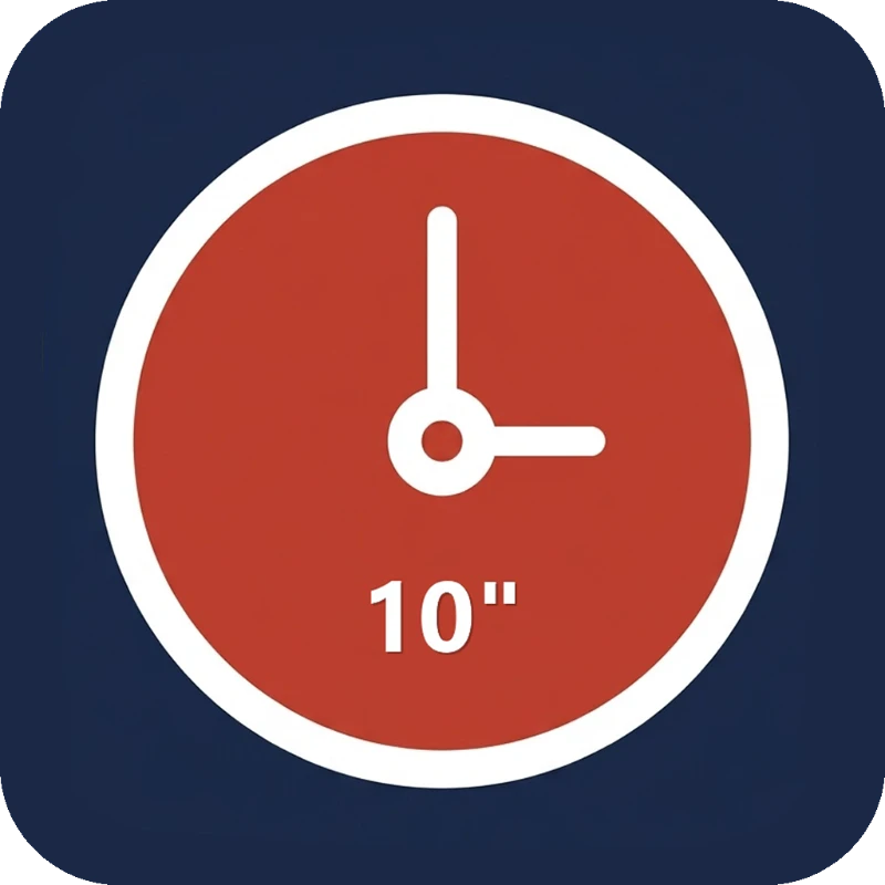 Classic Wall Clock - 10 Inch
