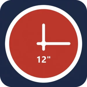 Classic Wall Clock - 12 Inch