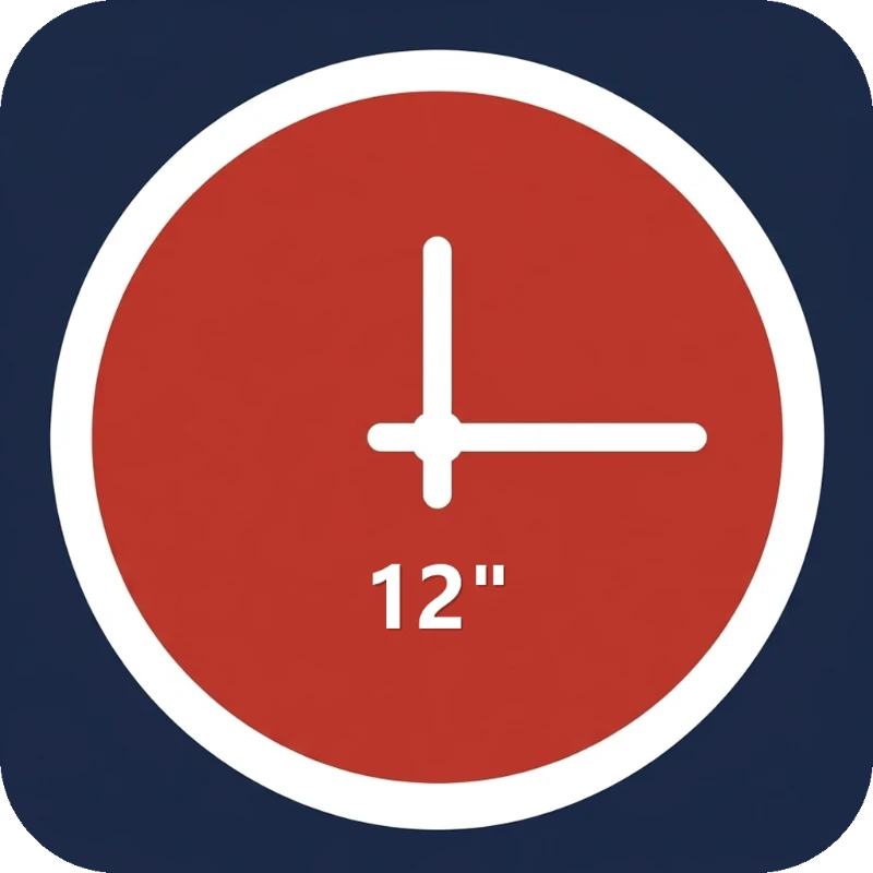 Classic Wall Clock - 12 Inch