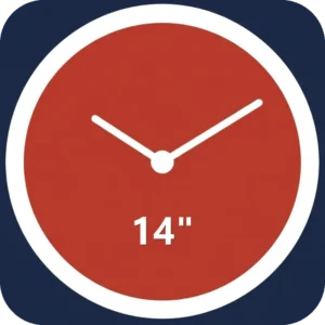 Classic Wall Clock - 14 Inch